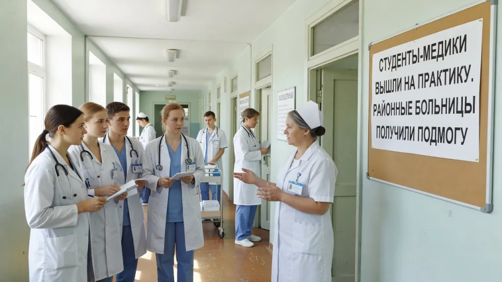 Студенты-медики вышли на практику. Районные больницы получили подмогу